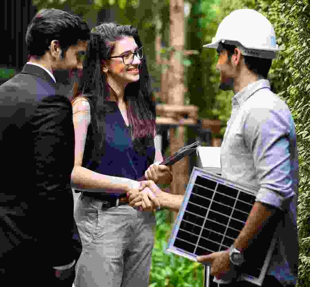 How electricity is created via solar power panels?